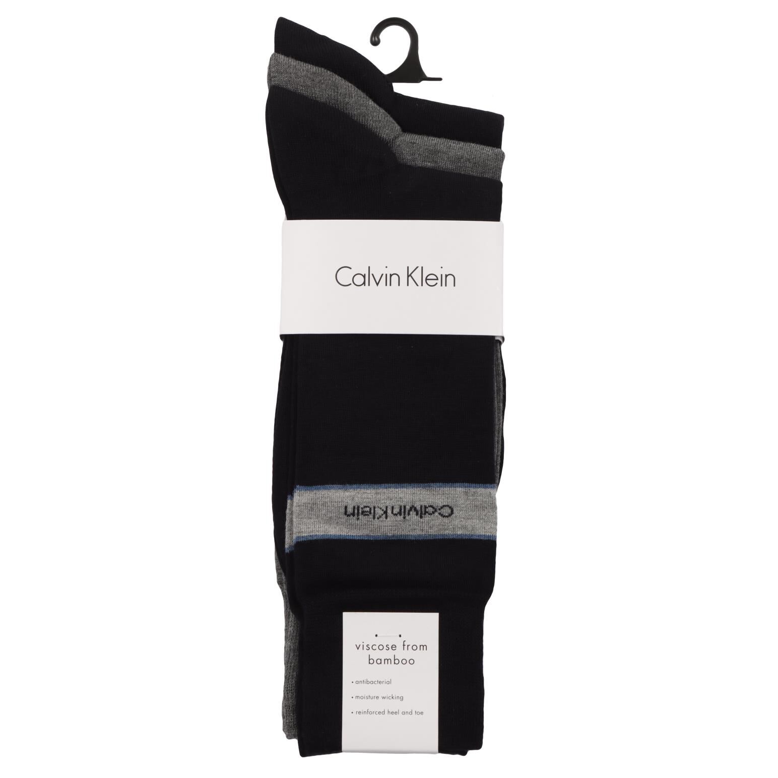 Calvin Klein 3 Pack Bamboo Blend Logo Crew Socks Ballantynes Department Store